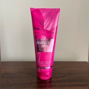NEW BATH & BODY WORKS Perfect in Pink  Hydration Body Cream 8 Oz Shea Butter